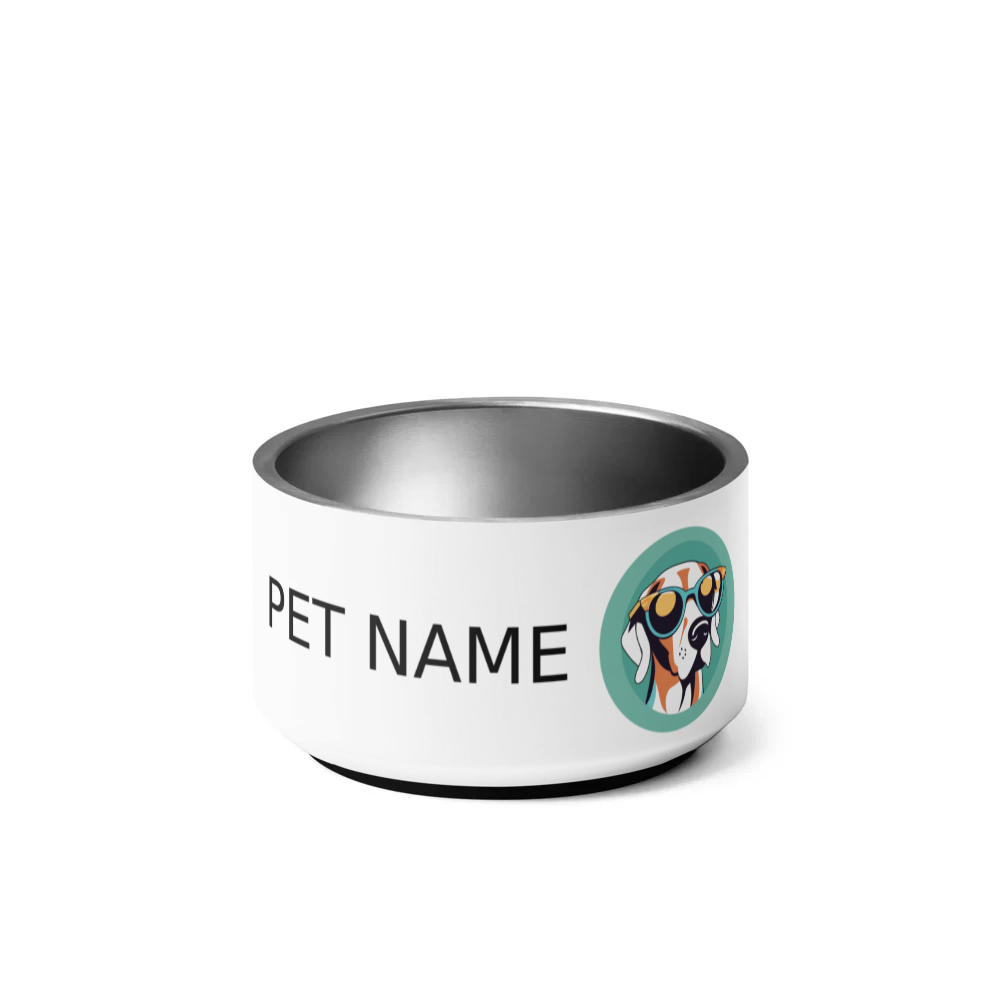 PugMug Custom Pointer Dog Pet Bowl
