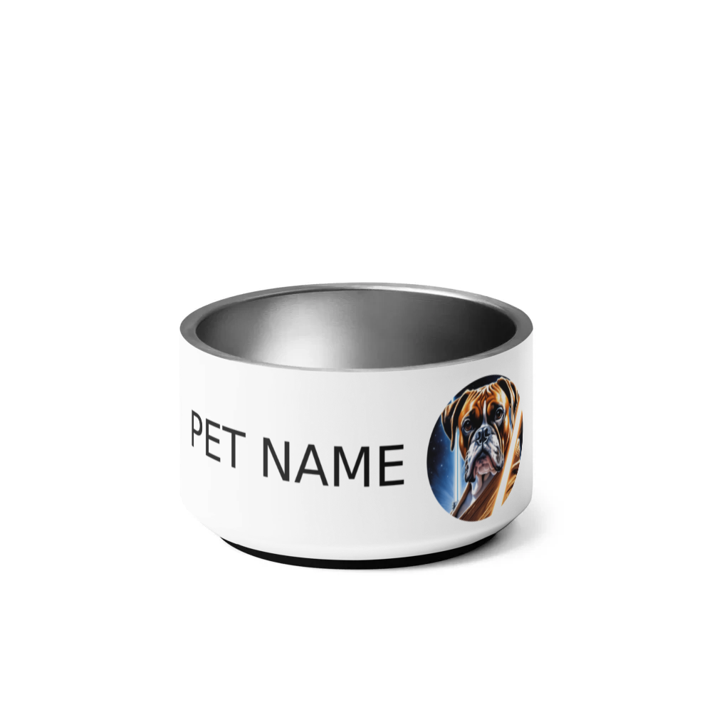 PugMug Custom Boxer Dog Pet Bowl