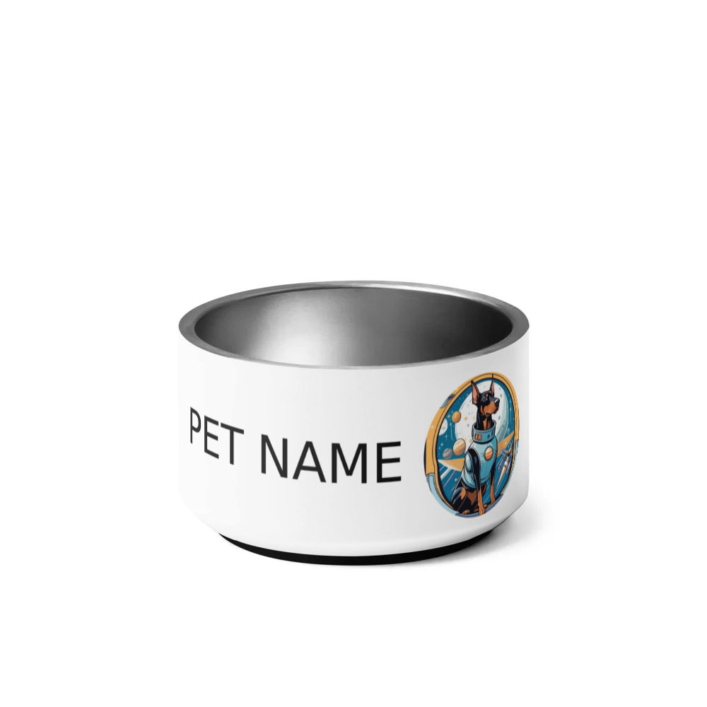 PugMug Custom Doberman Pinscher Pet Bowl