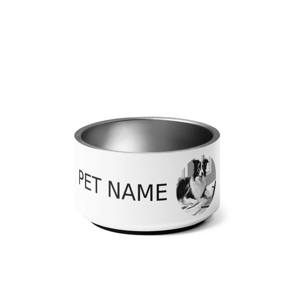 PugMug Custom Border Collie Pet Bowl