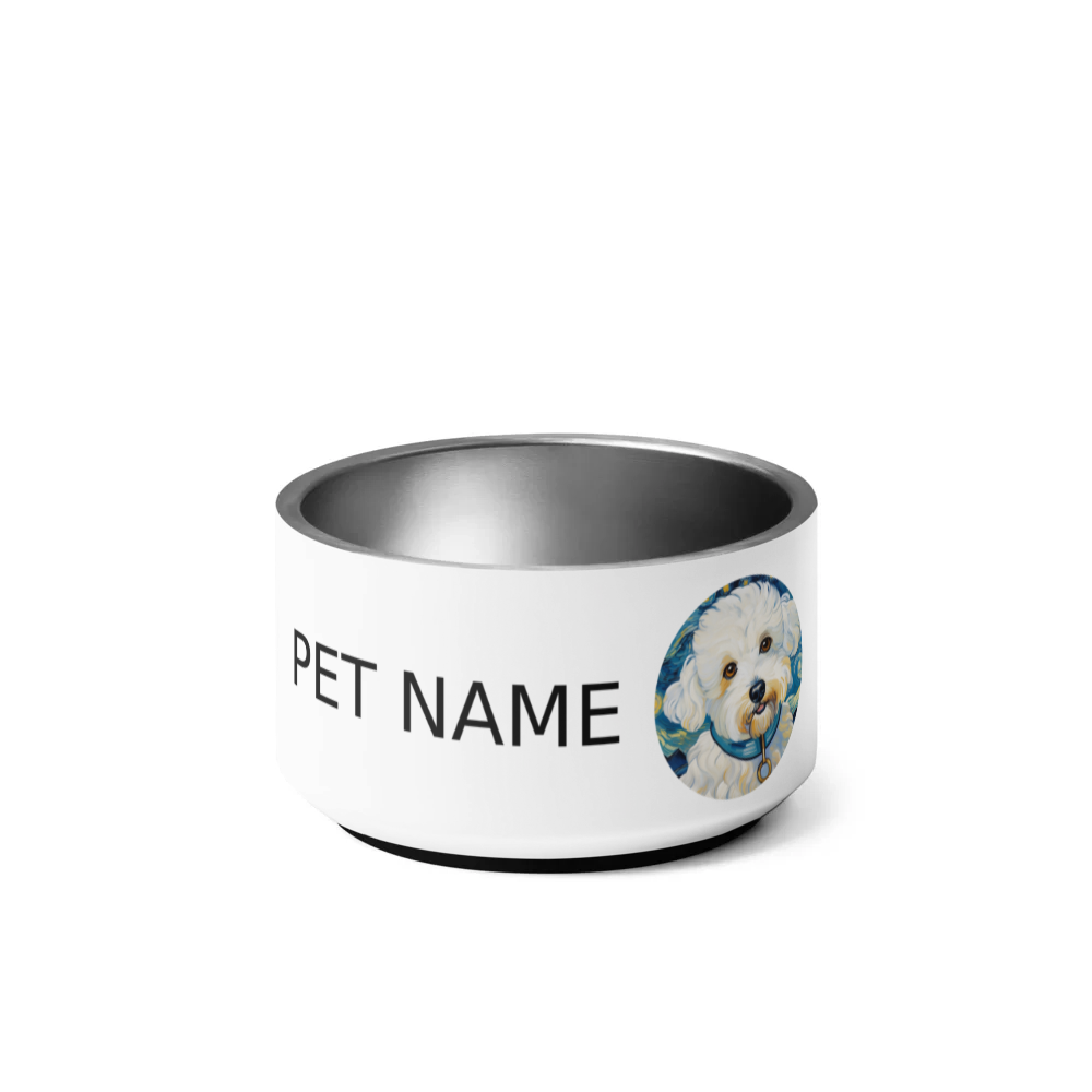 PugMug Custom Bichons Frise Pet Bowl