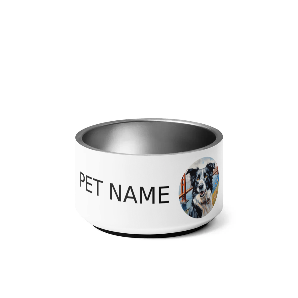 PugMug Custom Border Collie Pet Bowl