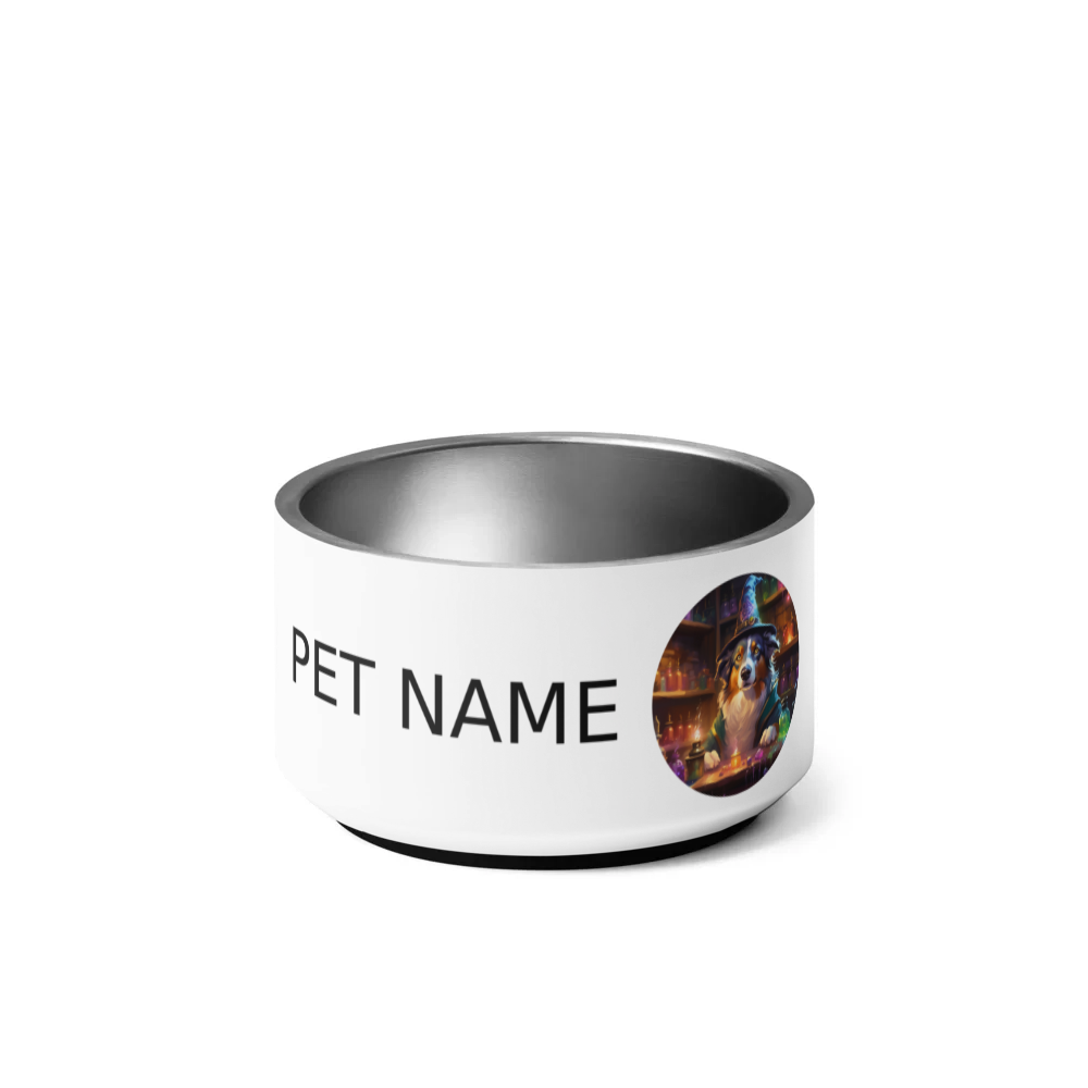 PugMug Custom Australian Shepherd Dog Pet Bowl