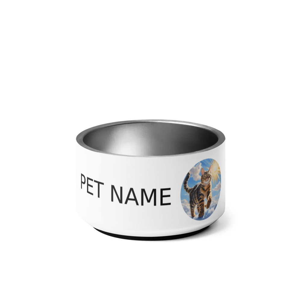 PugMug Custom Tabby Exotic Cat Pet Bowl