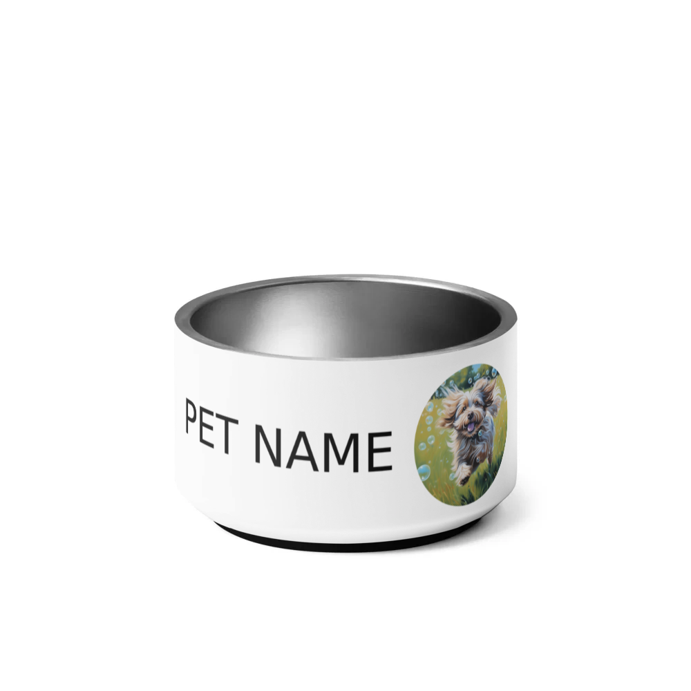 PugMug Custom Tan Havanese Dog Pet Bowl