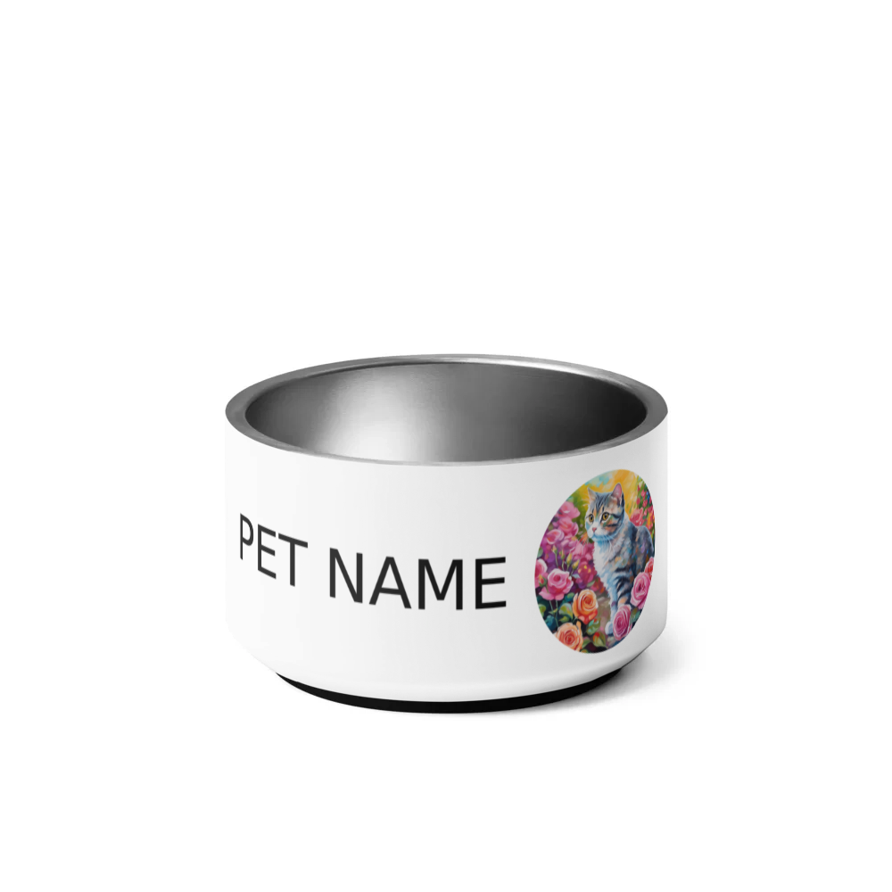 PugMug Custom Tabby Scottish Fold Cat Pet Bowl
