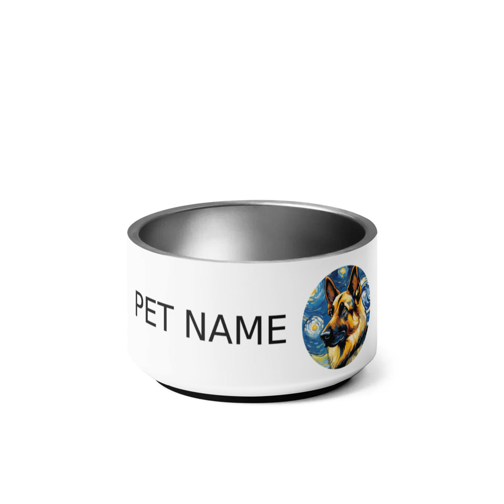 PugMug Custom German Shepherd Dog Pet Bowl