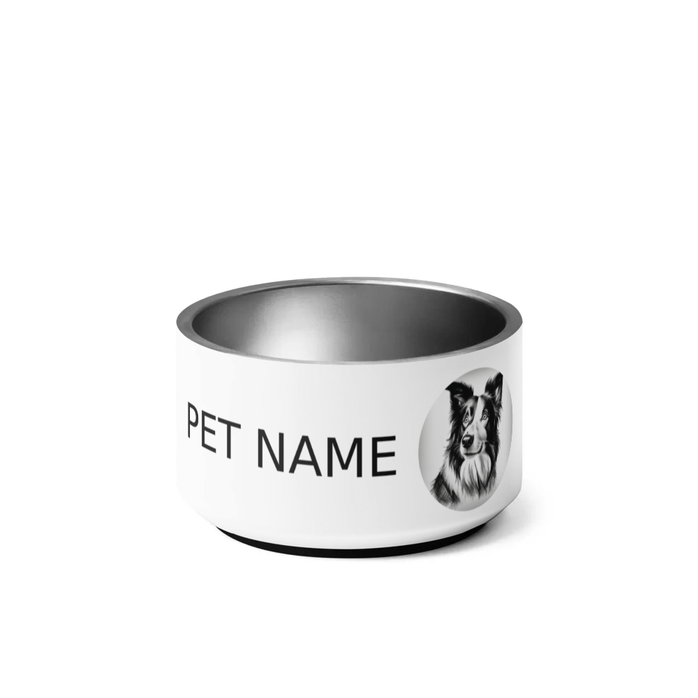 PugMug Custom Border Collie Pet Bowl