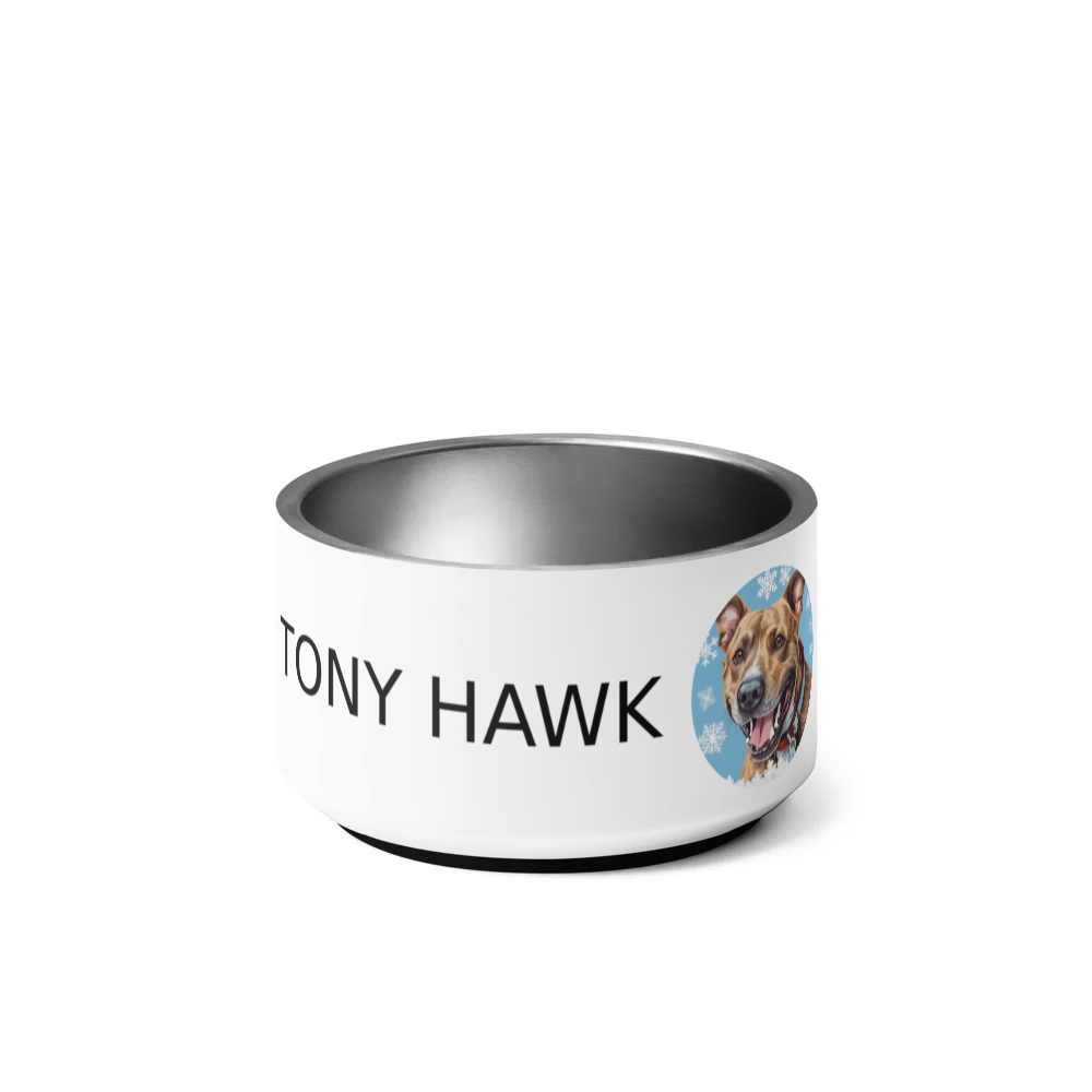 PugMug Custom Tony Hawk Pet Bowl