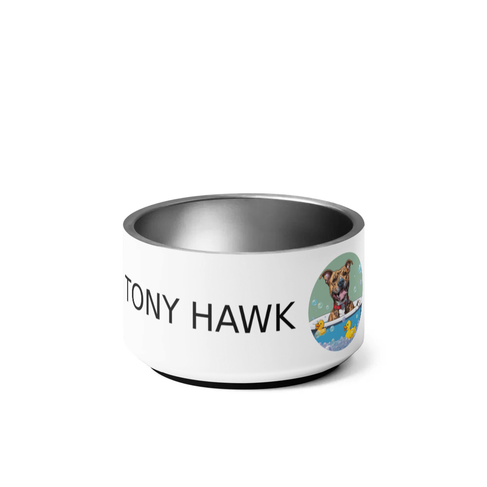 PugMug Custom Tony Hawk Pet Bowl