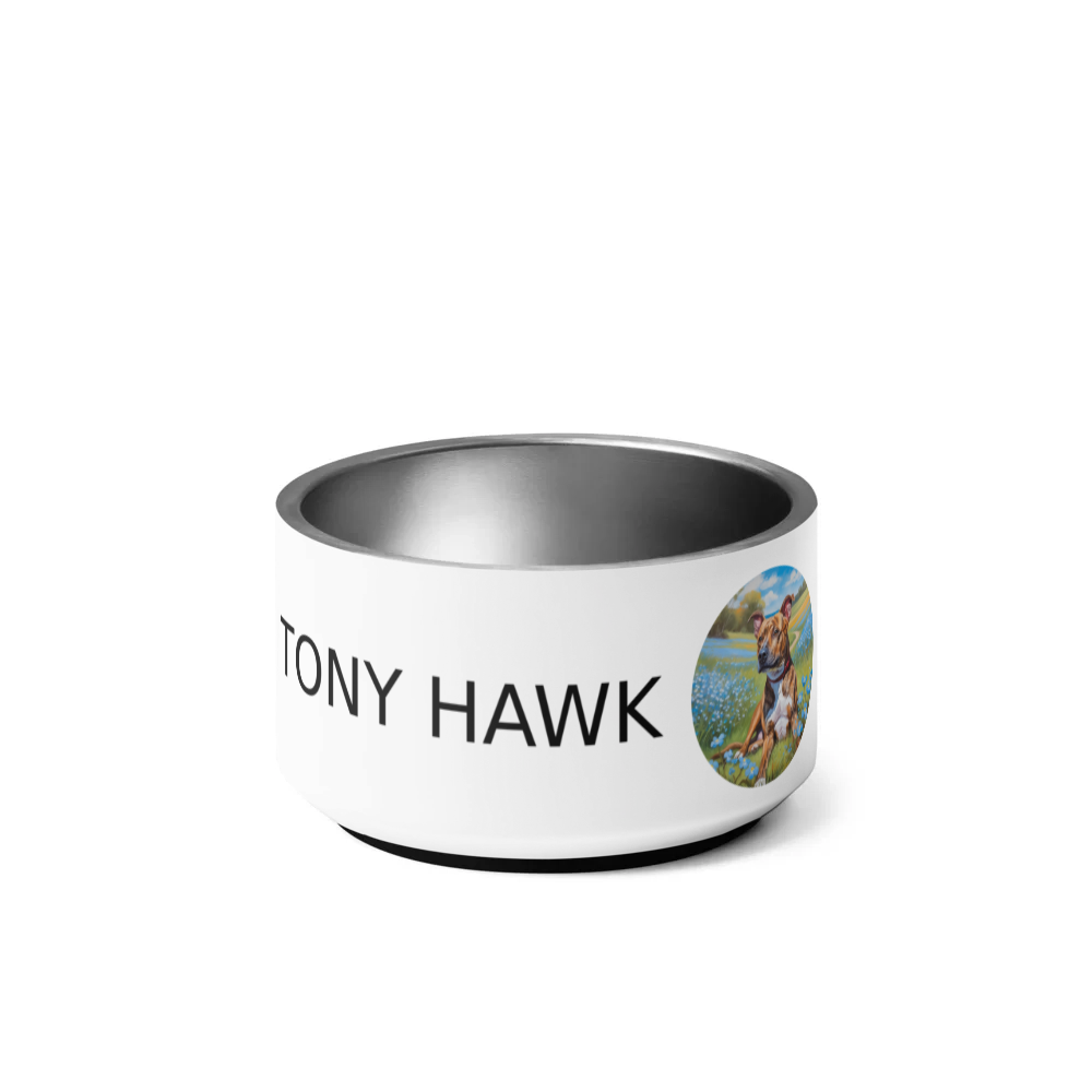 PugMug Custom Tony Hawk Pet Bowl
