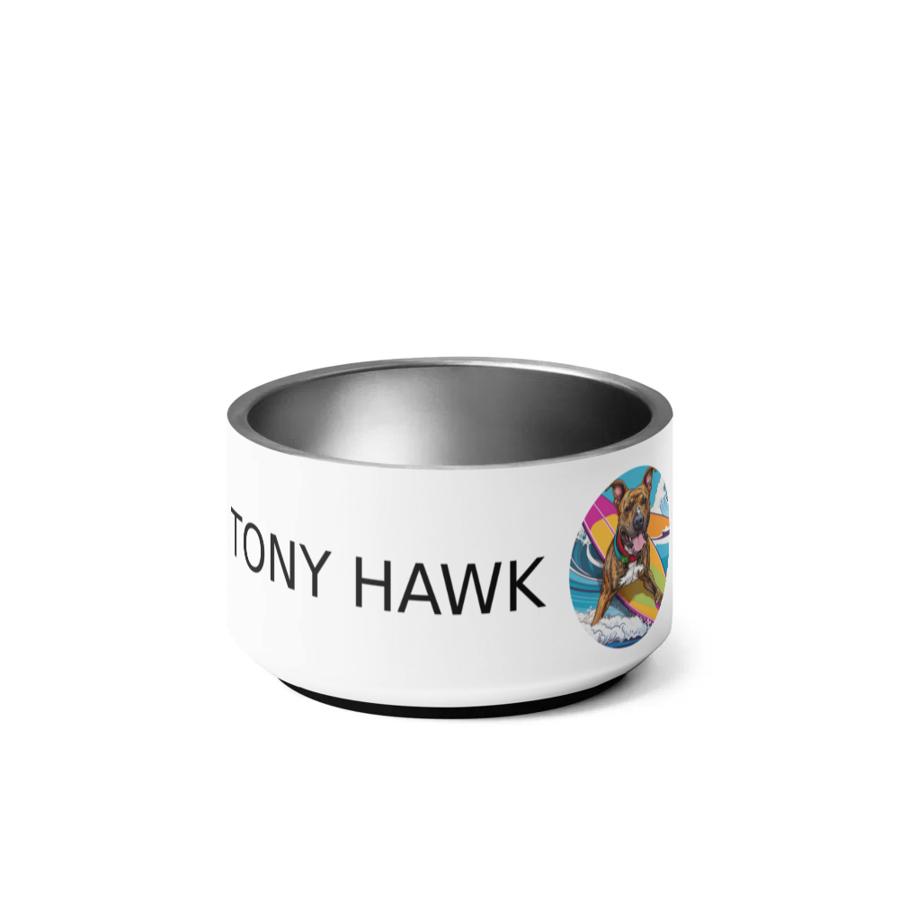 PugMug Custom Tony Hawk Pet Bowl