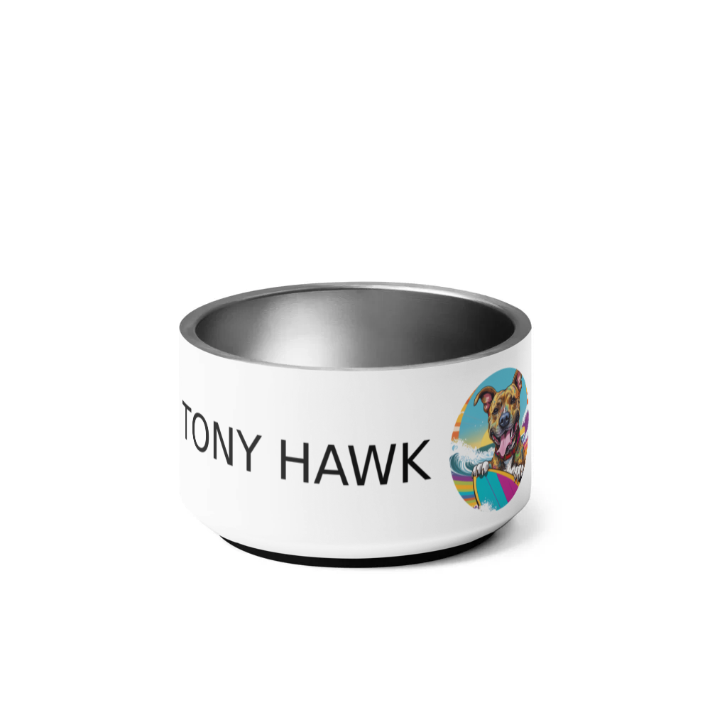 PugMug Custom Tony Hawk Pet Bowl