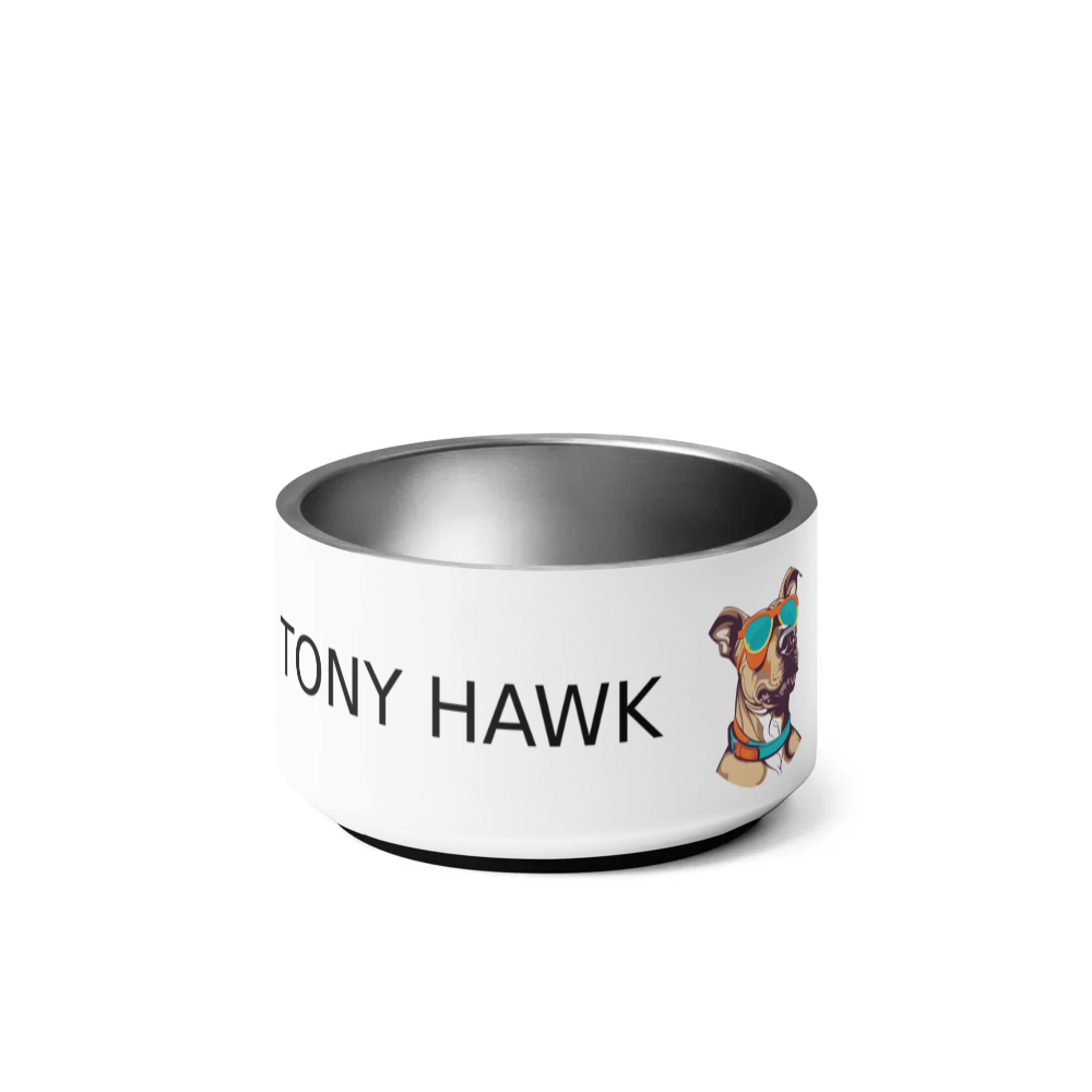 PugMug Custom Tony Hawk Pet Bowl