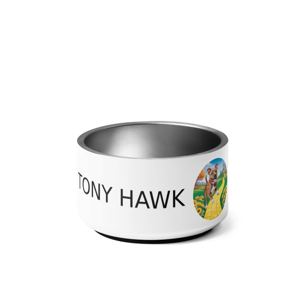 PugMug Custom Tony Hawk Pet Bowl