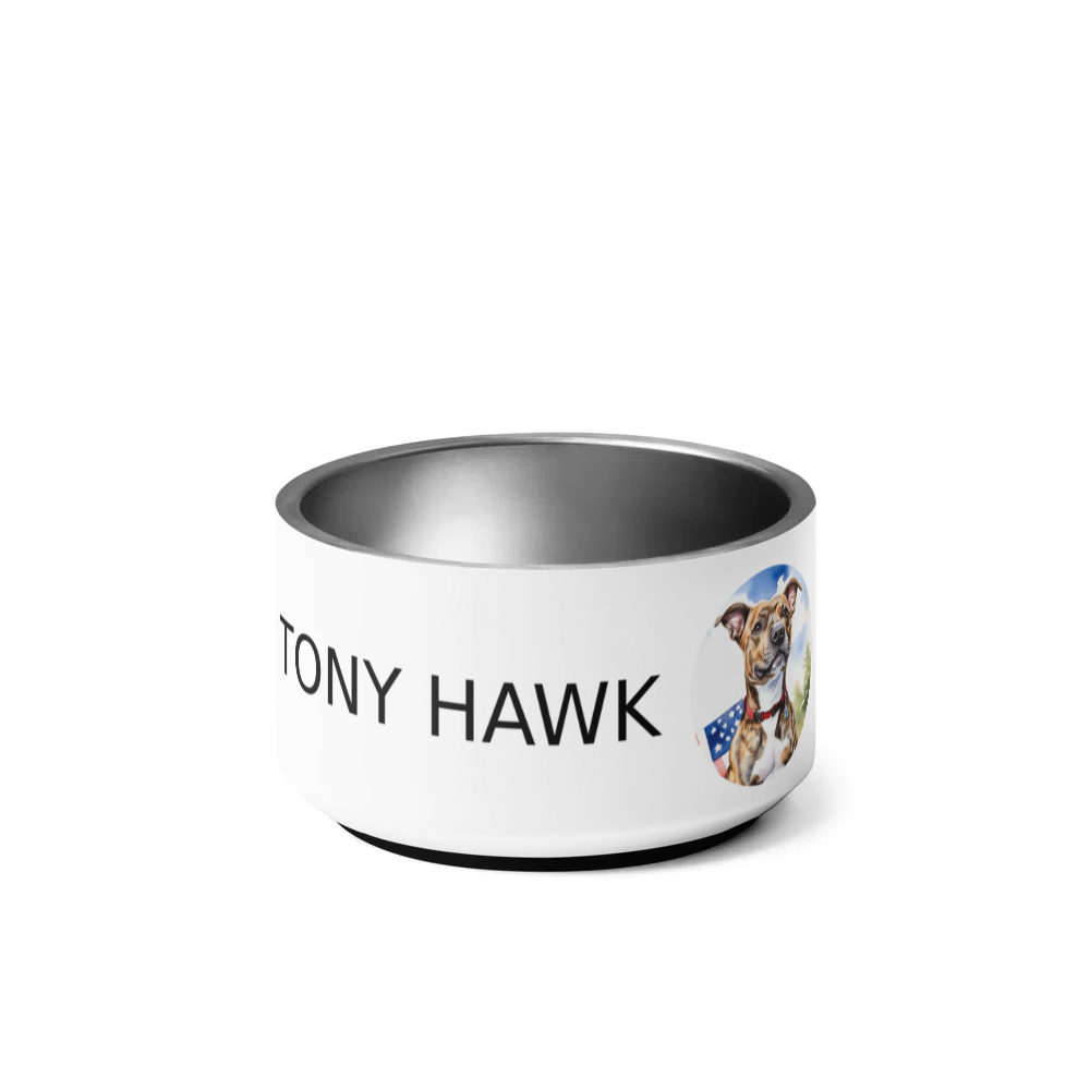 PugMug Custom Tony Hawk Pet Bowl