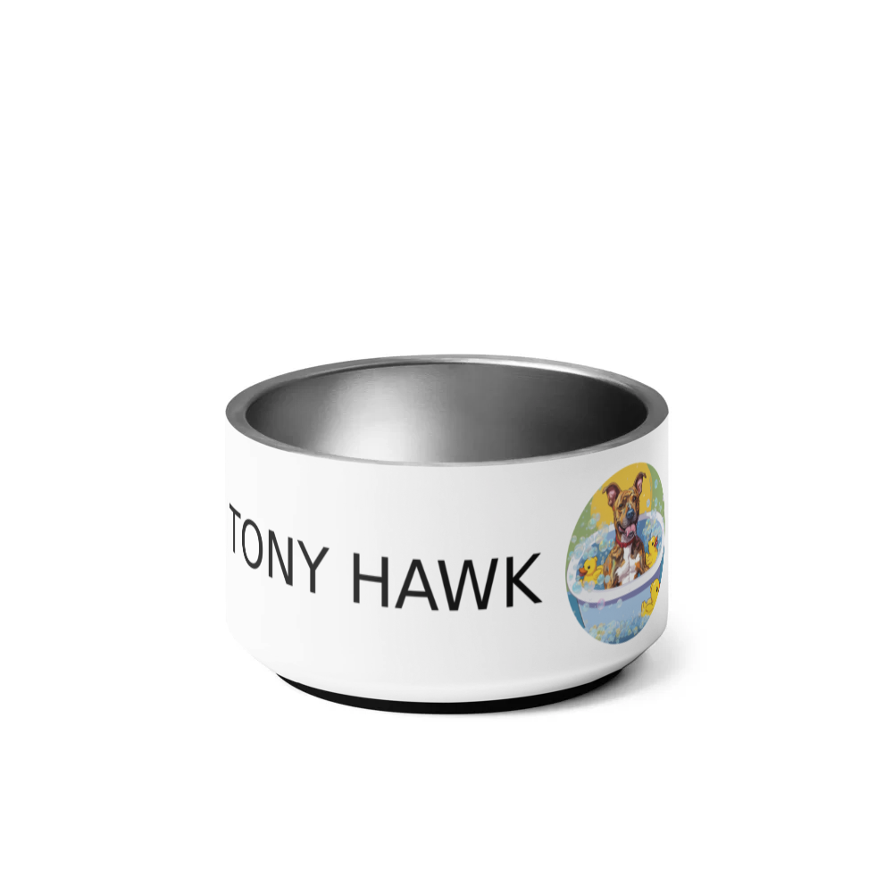 PugMug Custom Tony Hawk Pet Bowl