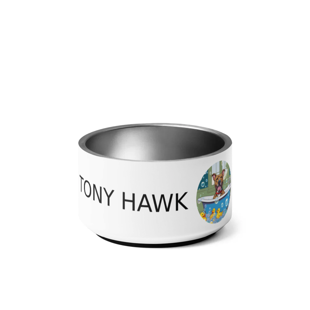 PugMug Custom Tony Hawk Pet Bowl