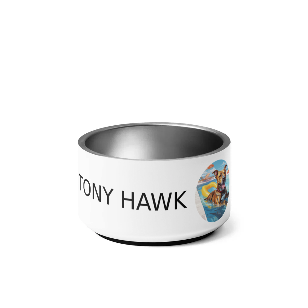 PugMug Custom Tony Hawk Pet Bowl