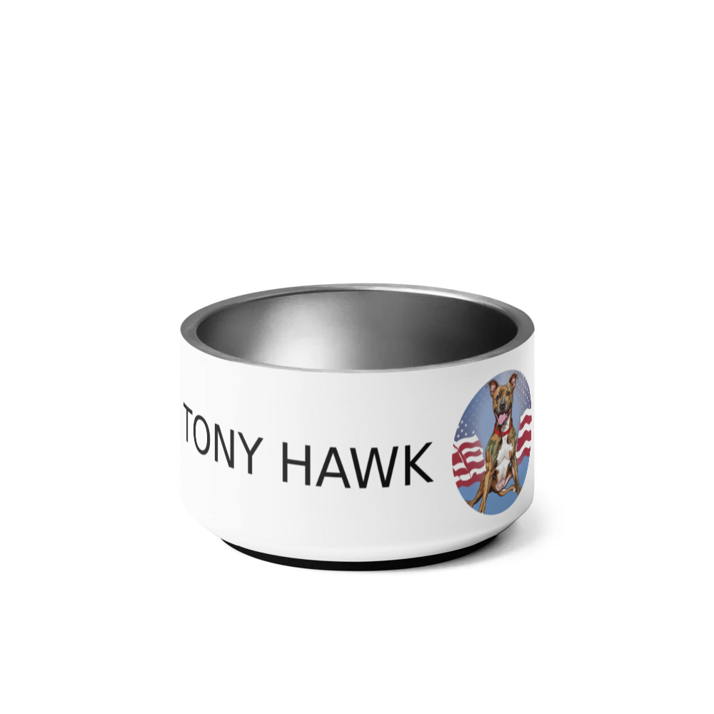 PugMug Custom Tony Hawk Pet Bowl