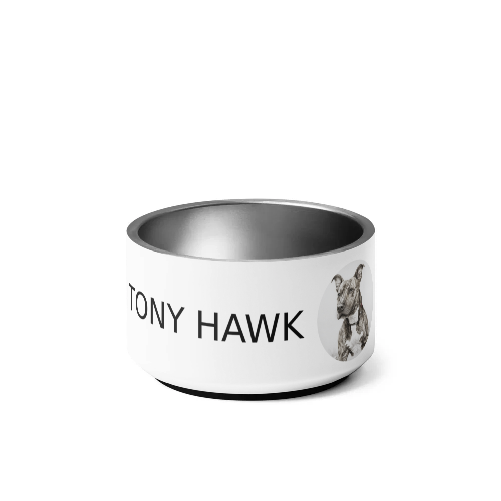 PugMug Custom Tony Hawk Pet Bowl