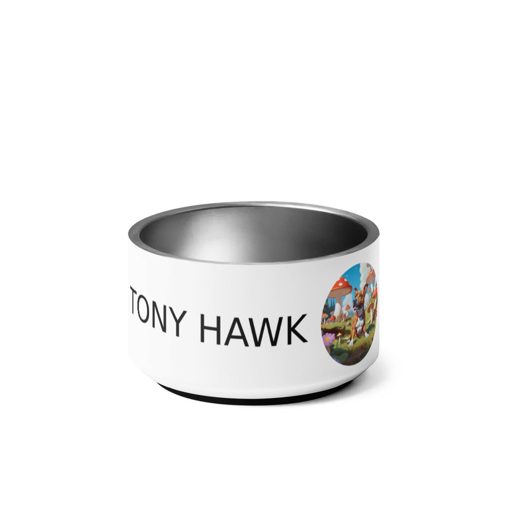 PugMug Custom Tony Hawk Pet Bowl