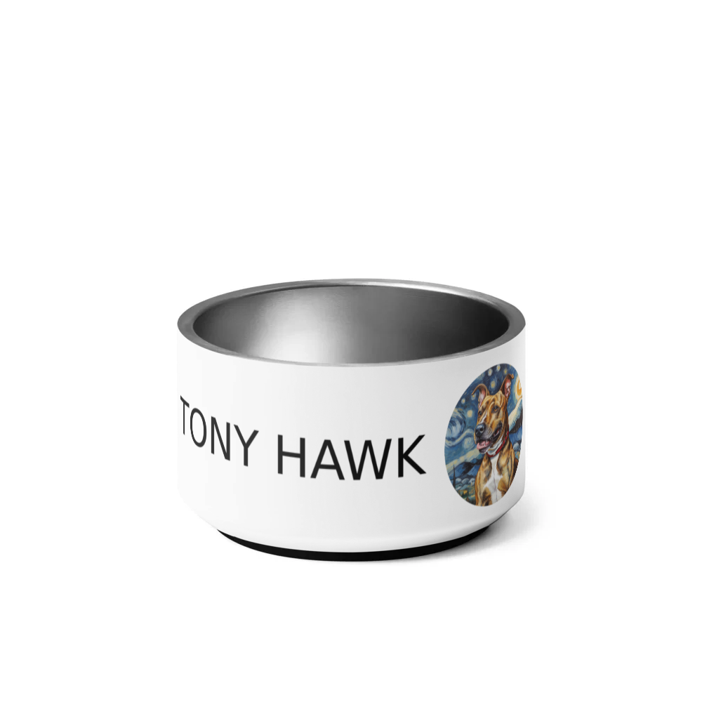 PugMug Custom Tony Hawk Pet Bowl