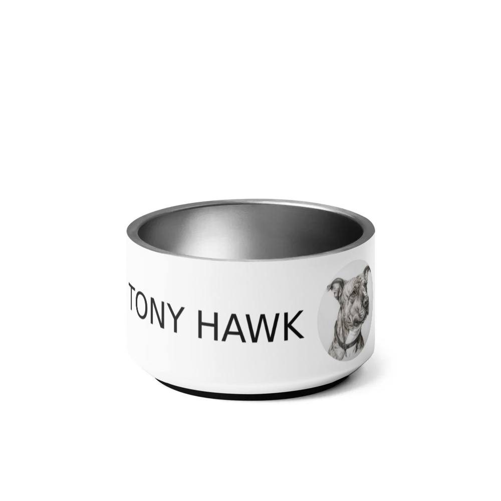 PugMug Custom Tony Hawk Pet Bowl