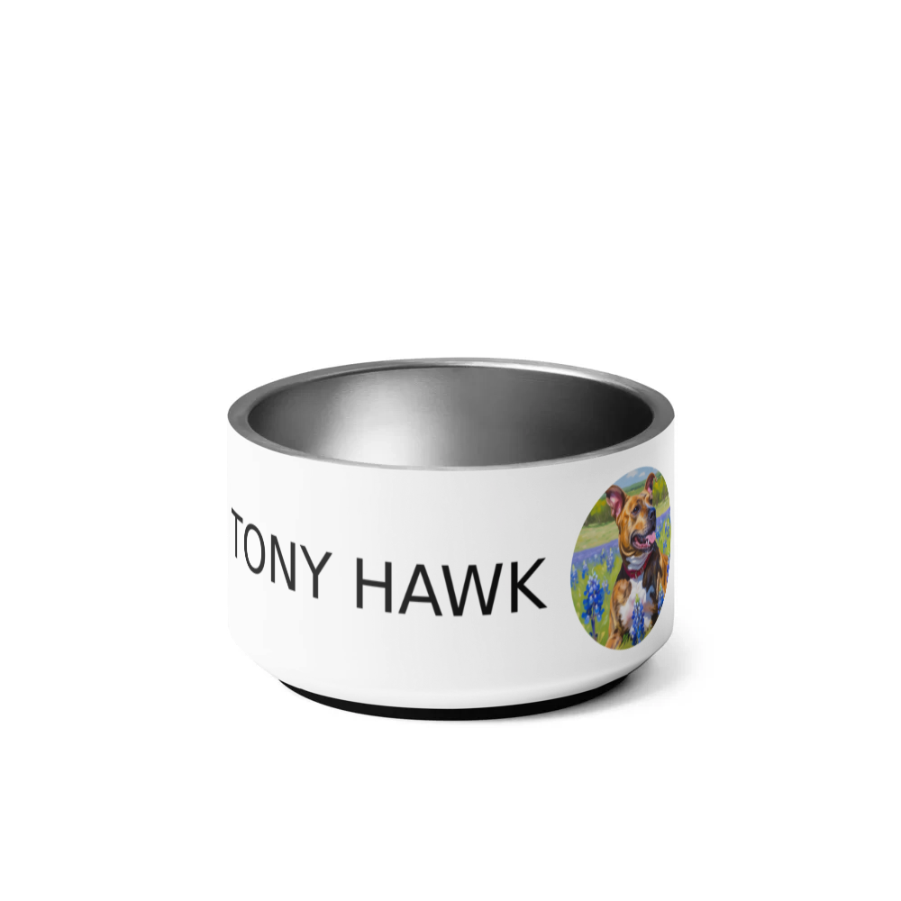 PugMug Custom Tony Hawk Pet Bowl