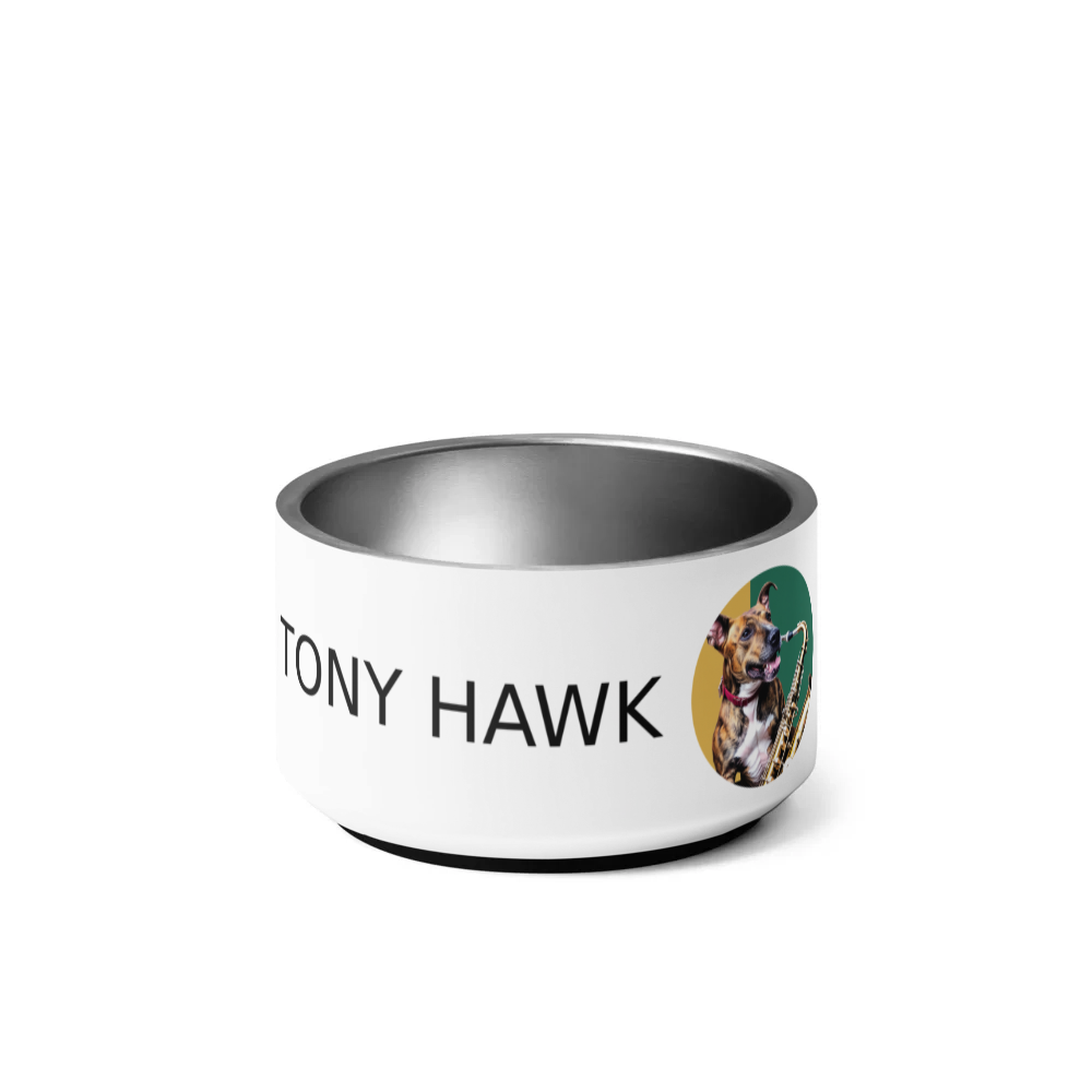 PugMug Custom Tony Hawk Pet Bowl