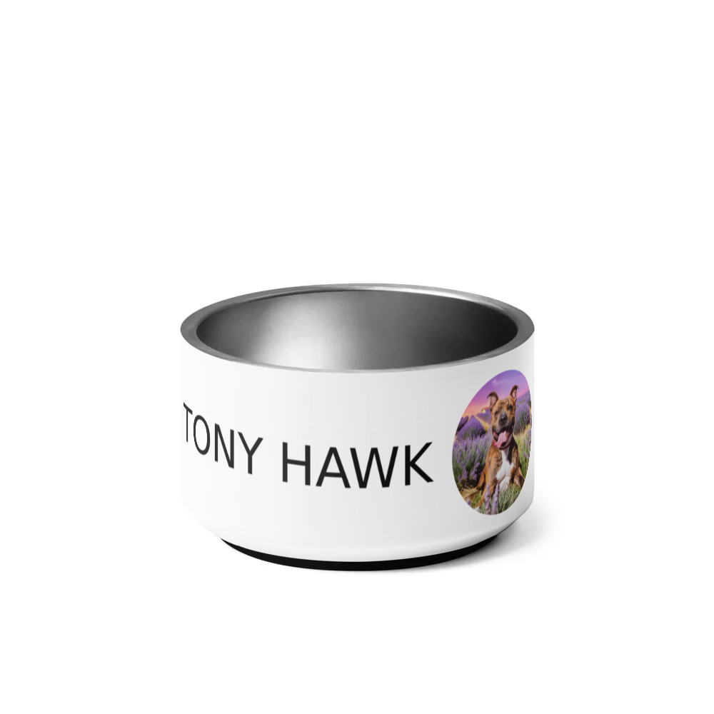 PugMug Custom Tony Hawk Pet Bowl