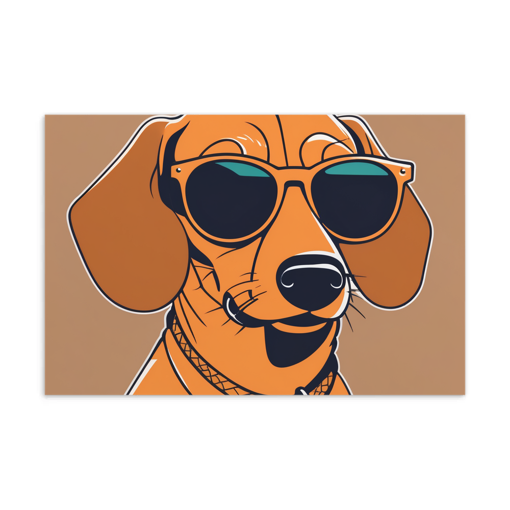 PugMug Custom Tan Dachshund Postcard