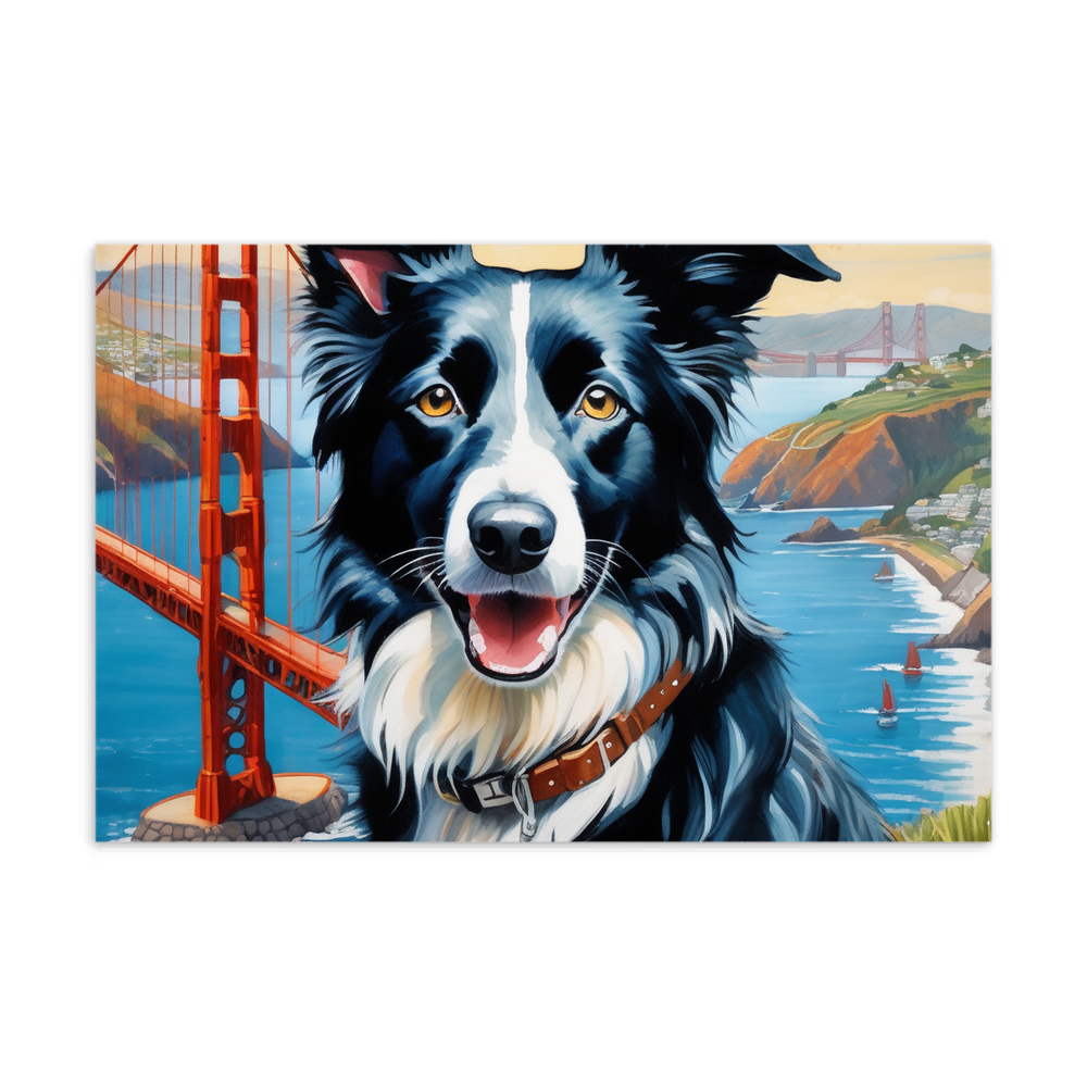 PugMug Custom Border Collie Postcard