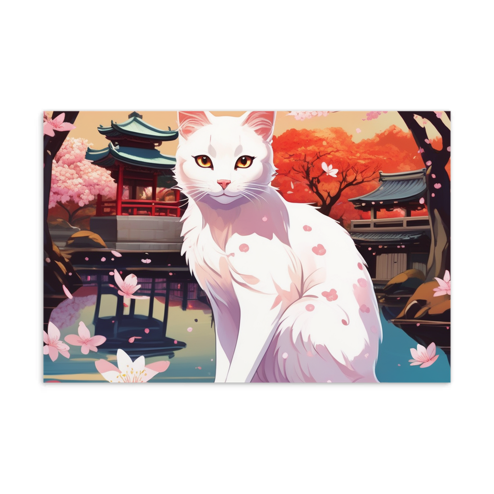 PugMug Custom White Companion Cat Postcard