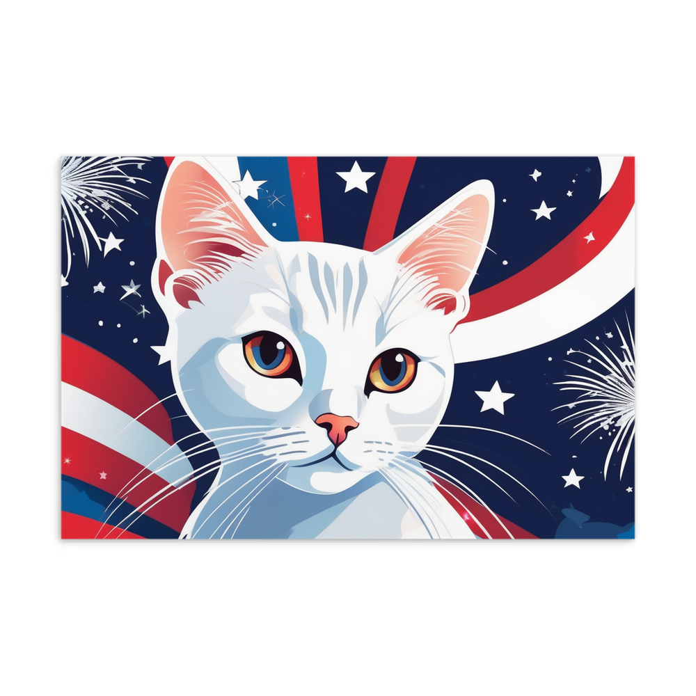 PugMug Custom White Companion Cat Postcard