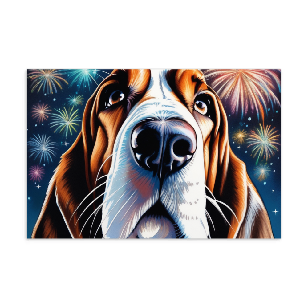 PugMug Custom Basset Hound Postcard