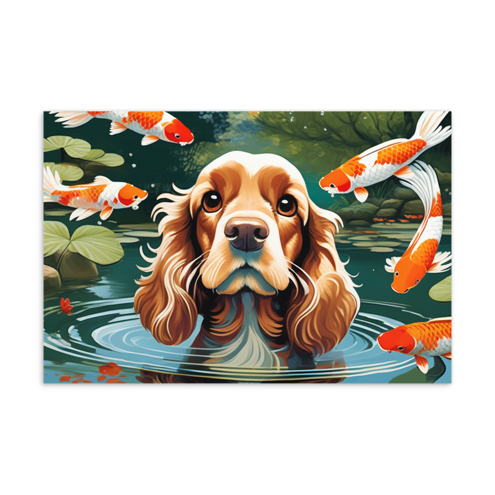 PugMug Custom Cocker Spaniel Postcard