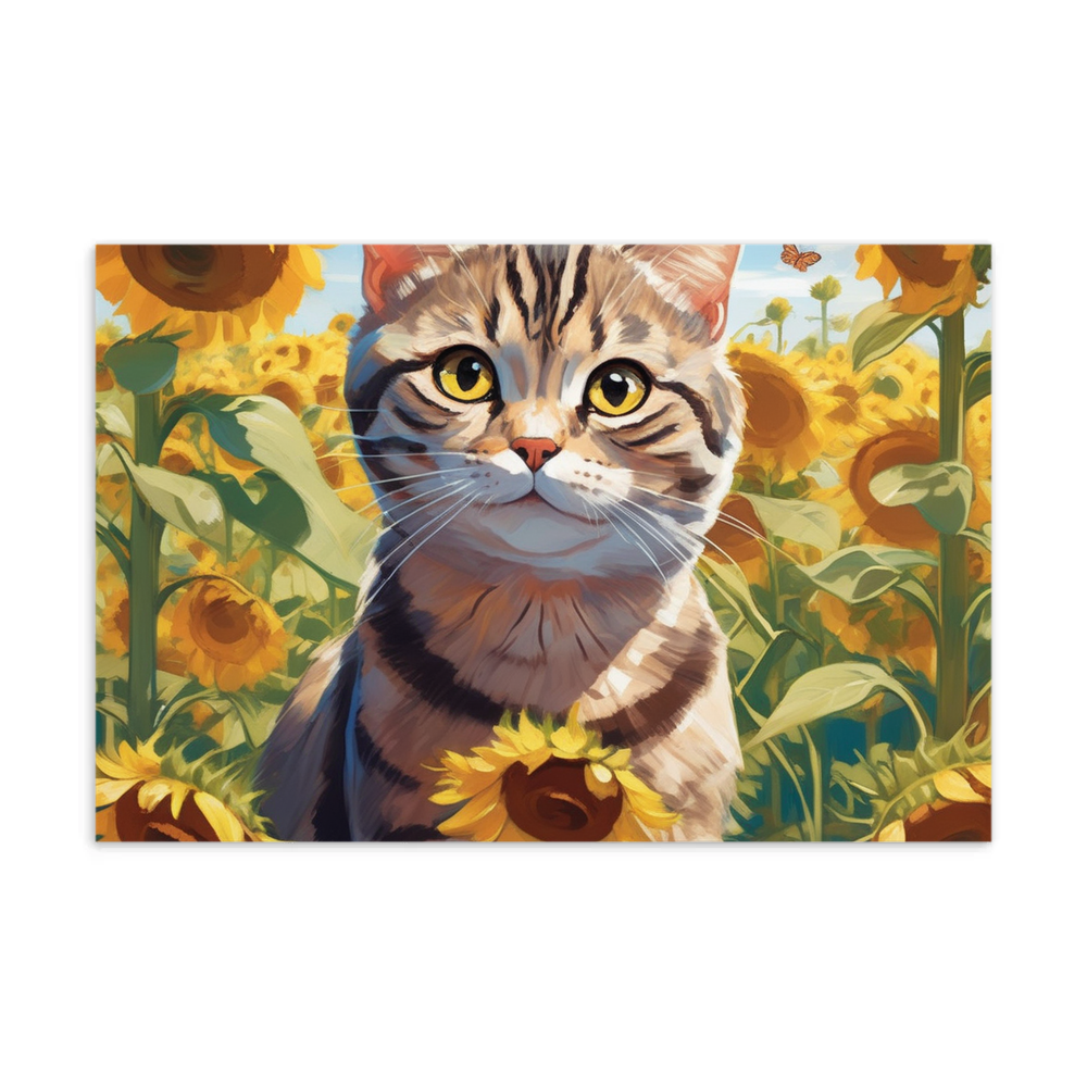 PugMug Custom Tabby Scottish Fold Cat Postcard