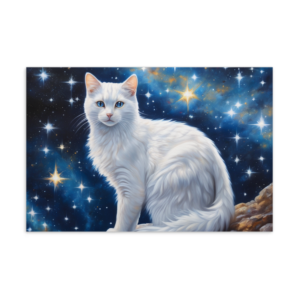 PugMug Custom White Companion Cat Postcard
