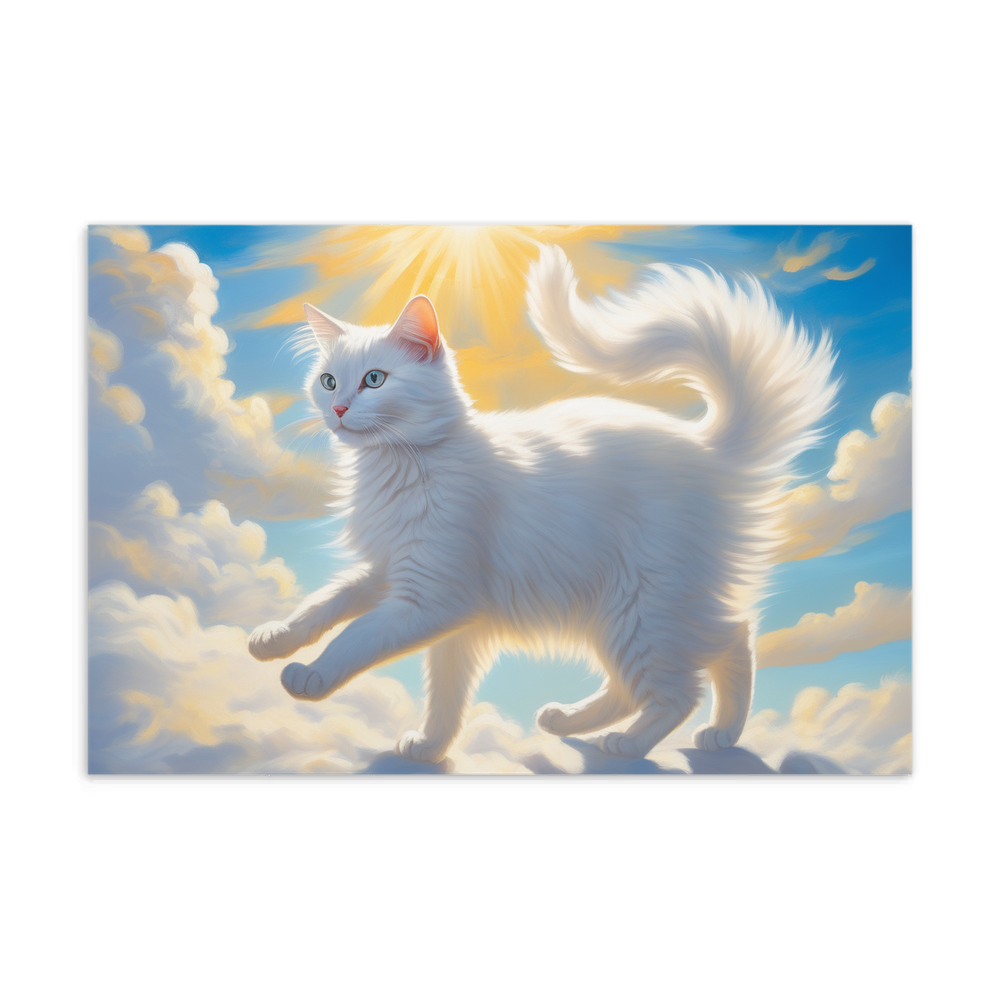 PugMug Custom White Companion Cat Postcard