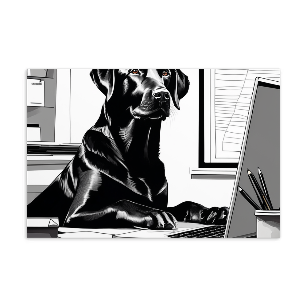 PugMug Custom Black Labrador Retriever Postcard