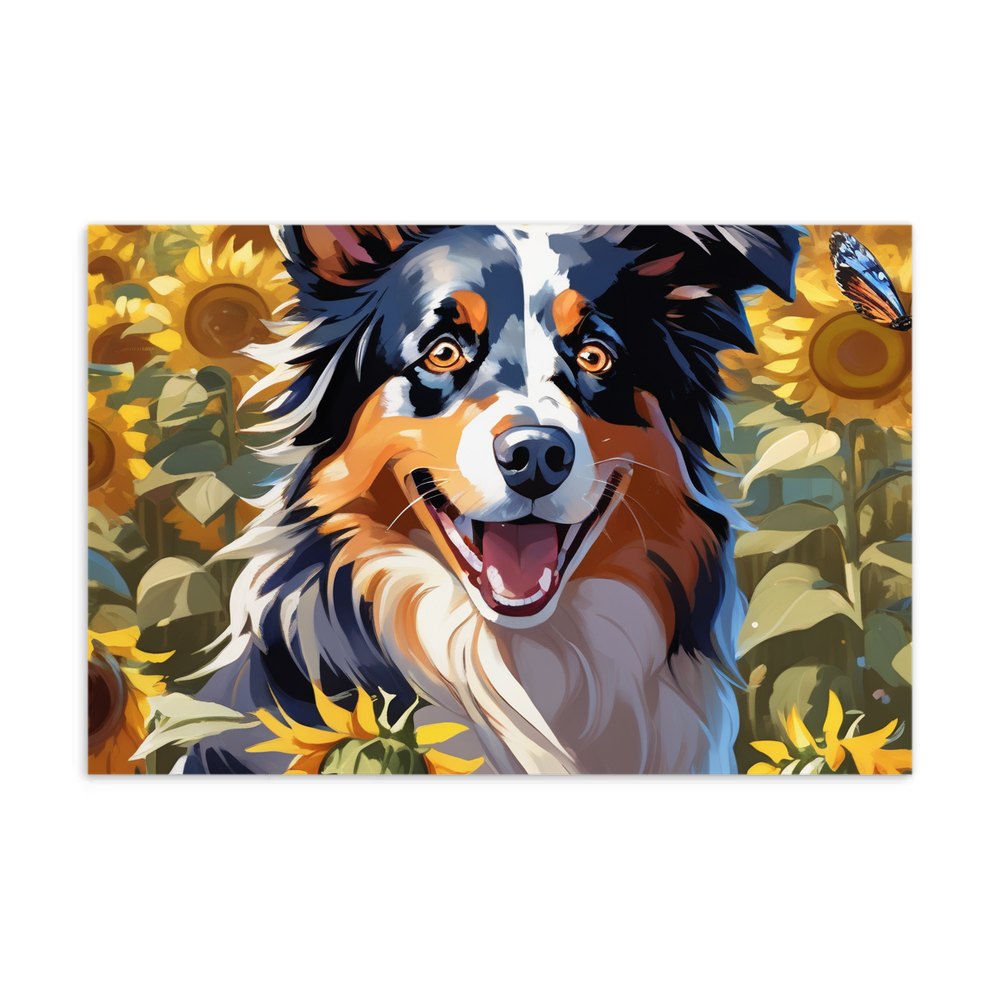 PugMug Custom Australian Shepherd Dog Postcard