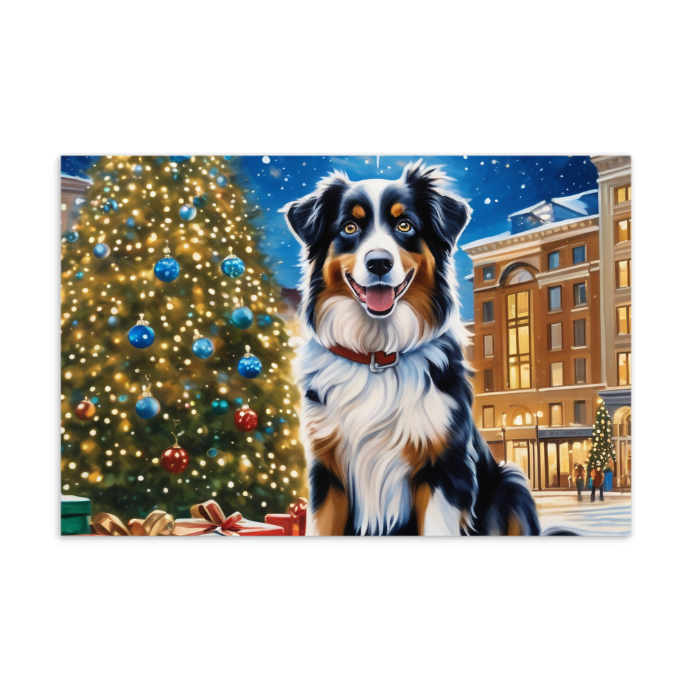 PugMug Custom Australian Shepherd Dog Postcard