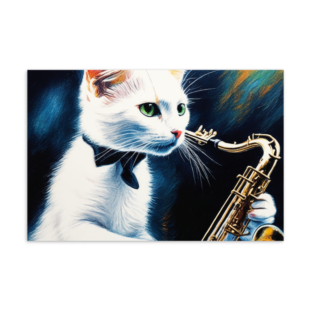 PugMug Custom White Companion Cat Postcard