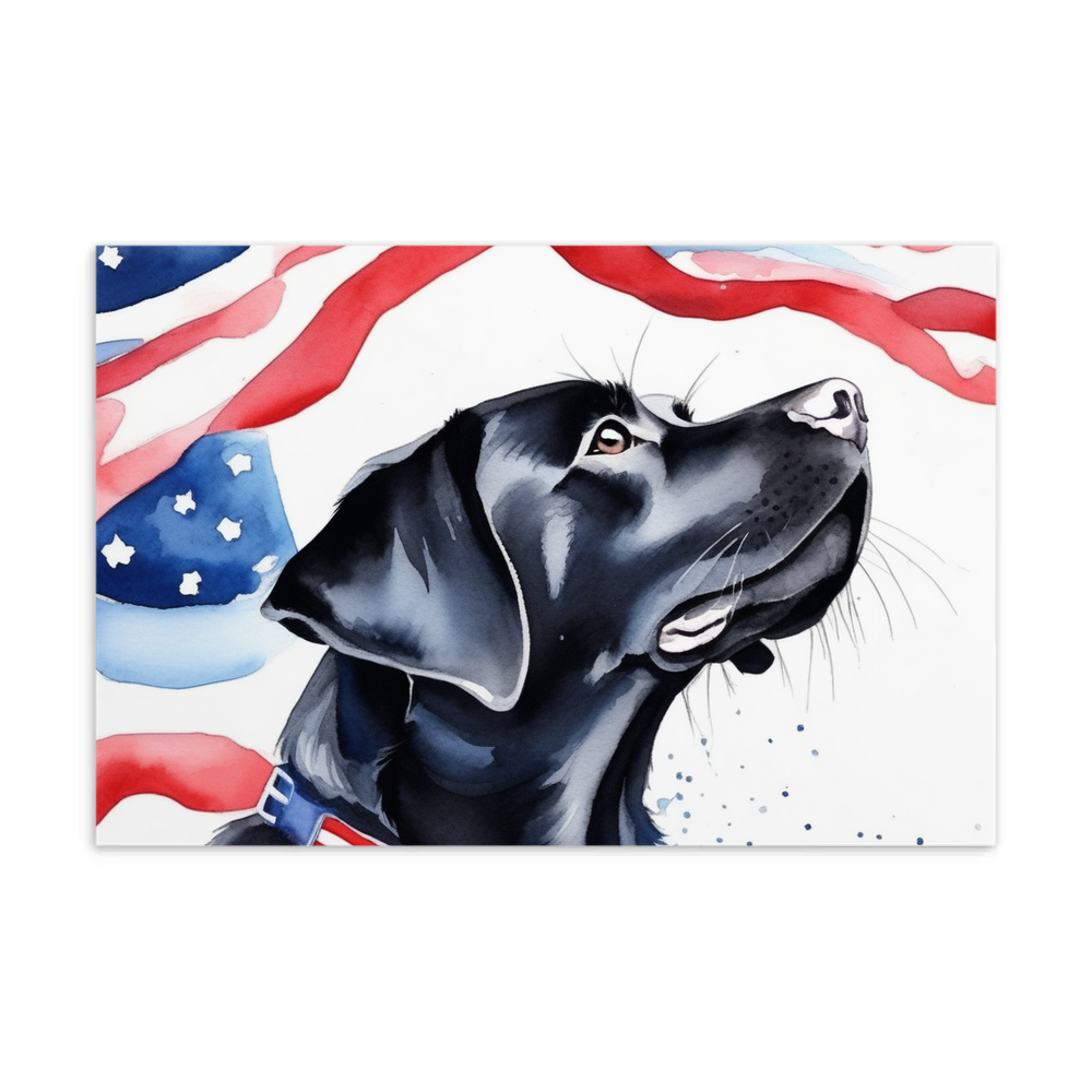 PugMug Custom Black Labrador Retriever Postcard