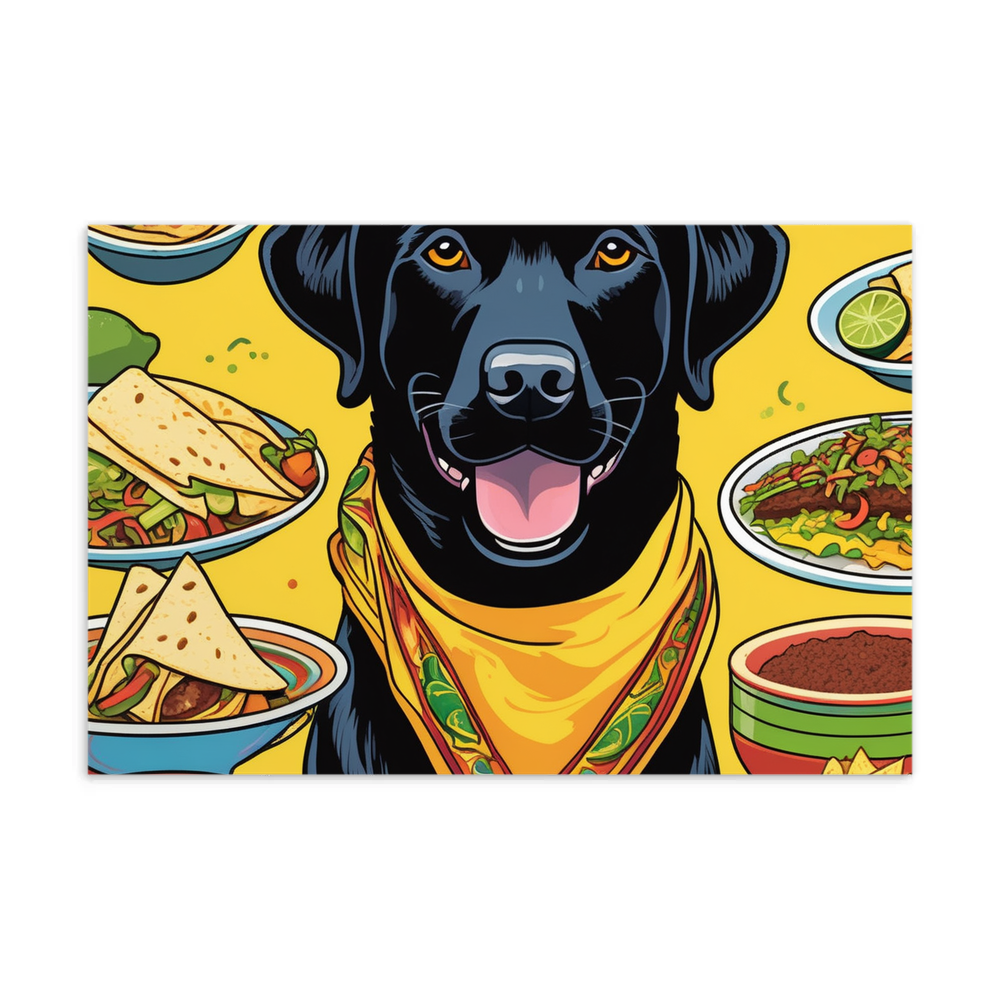 PugMug Custom Black Labrador Retriever Postcard