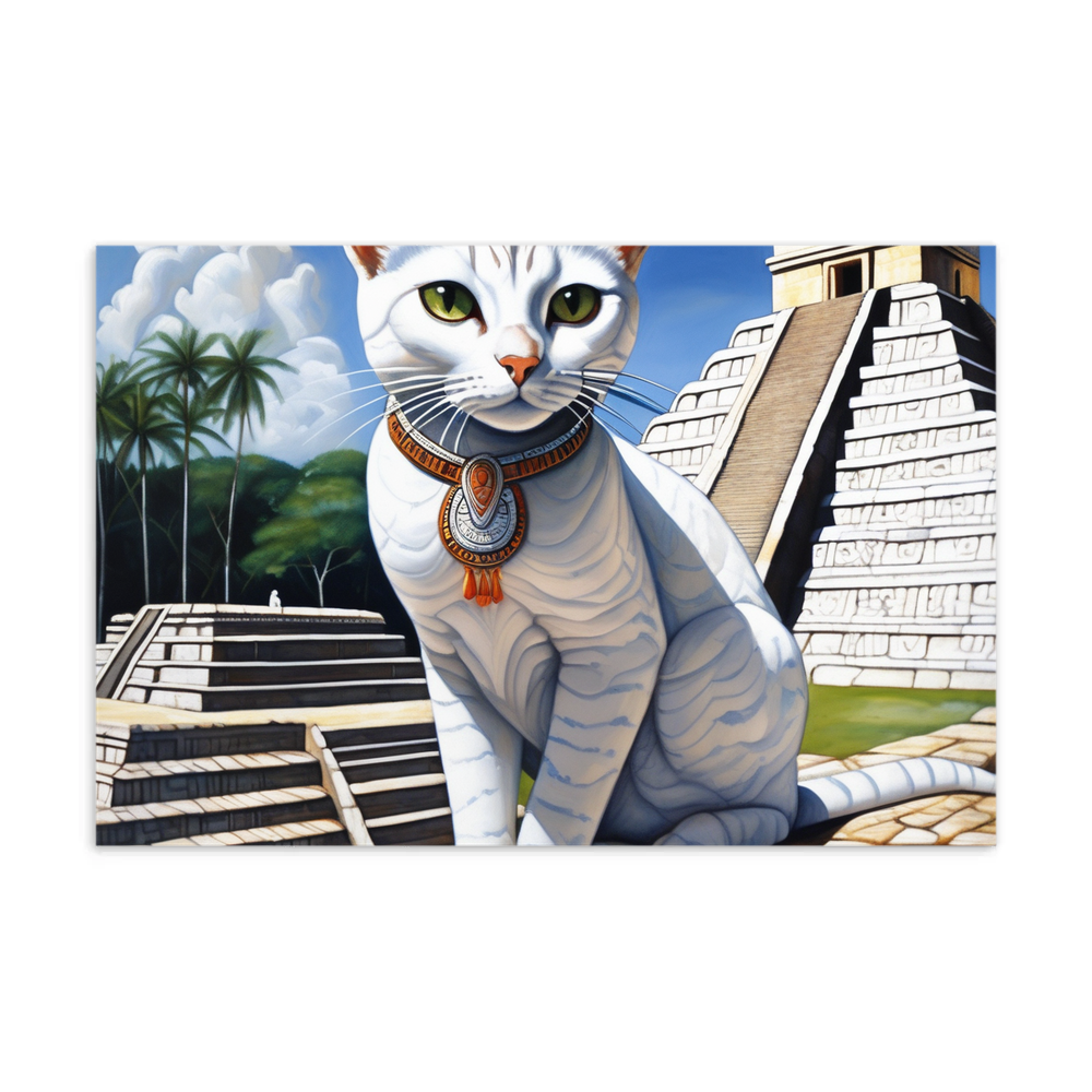 PugMug Custom White Companion Cat Postcard