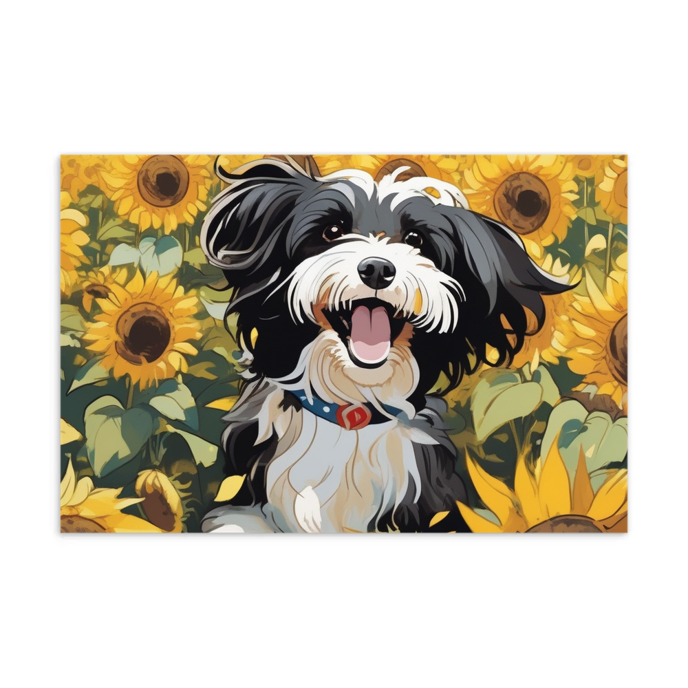PugMug Custom Black-and-white Havanese Dog Postcard