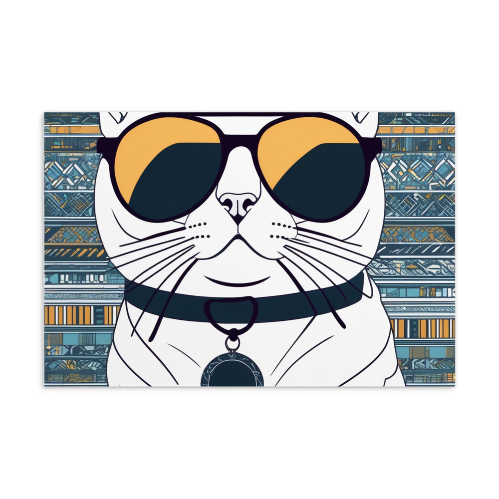 PugMug Custom White Scottish Fold Cat Postcard