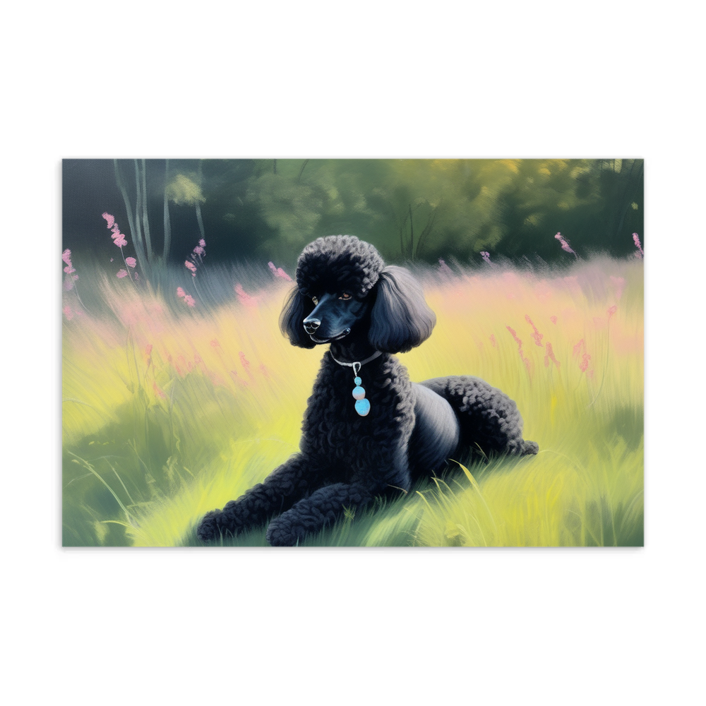 PugMug Custom Black Poodle Postcard